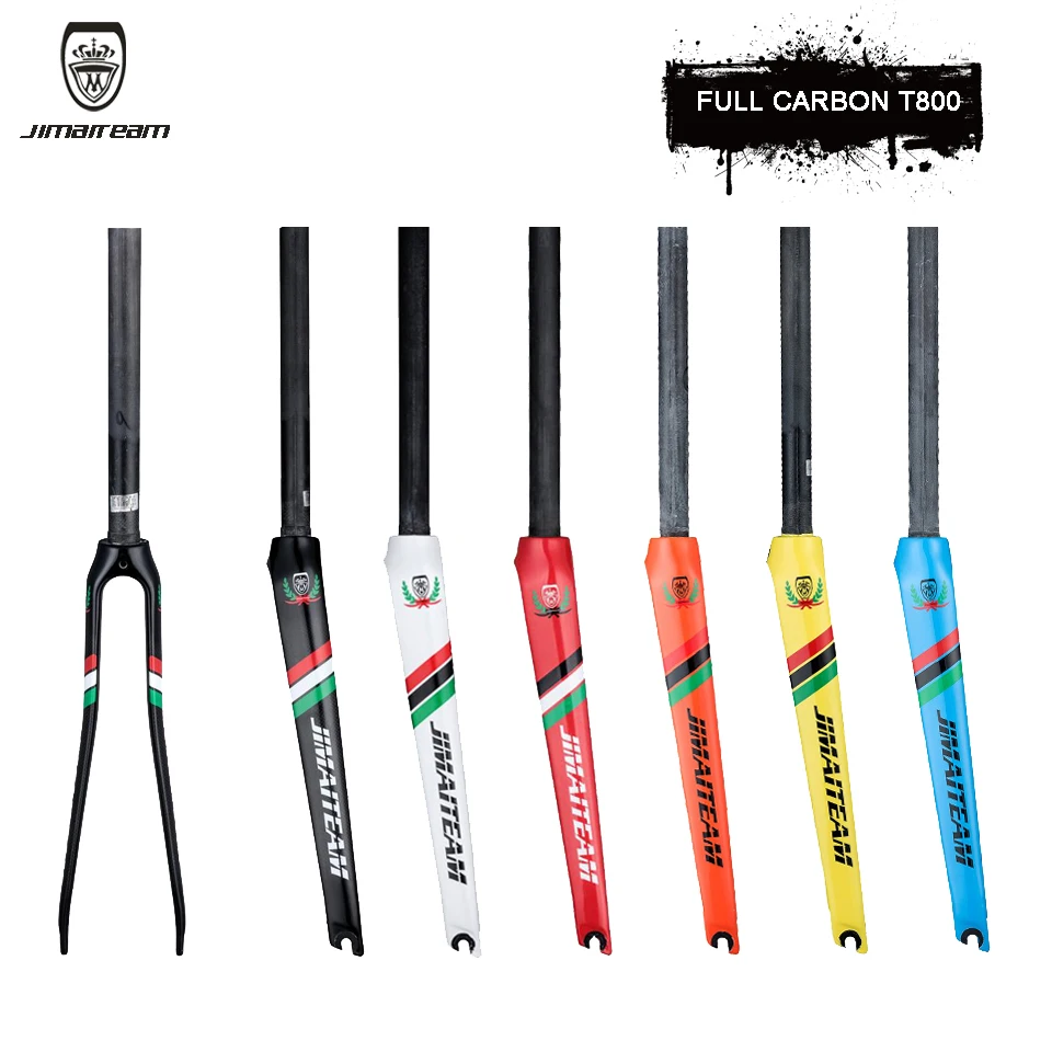 JIMAITEAM Bicycle Front Fork Mountain Bike Front Fork Road Bike Front Fork Carbon Fiber Front