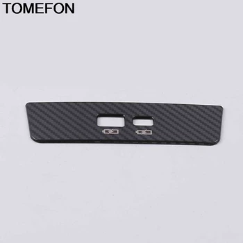 

TOMEFON For Nissan Altima Teana 2019 Rear Armrest USB Charging AC Air Vent Outlet Cover Trim Interior Accessories StainlessSteel