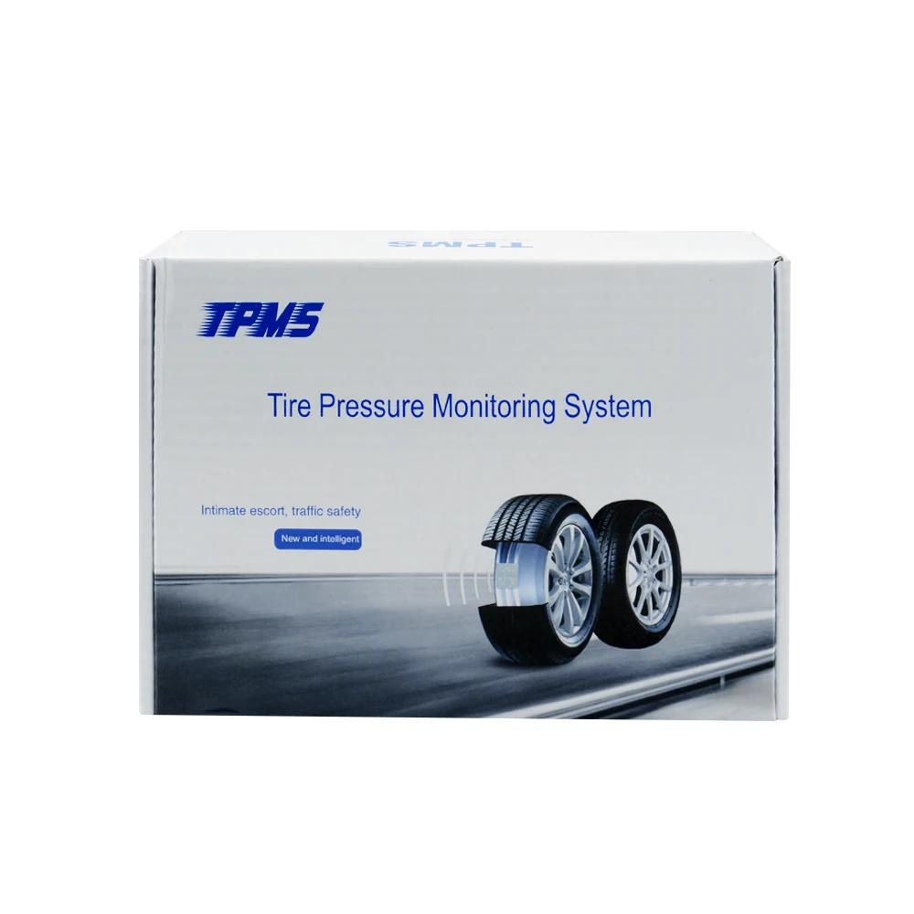 Система контроля давления в автомобильных шинах на солнечной энергии TPMS, ЖК-дисплей, 4 внешних датчика, лучшее качество
