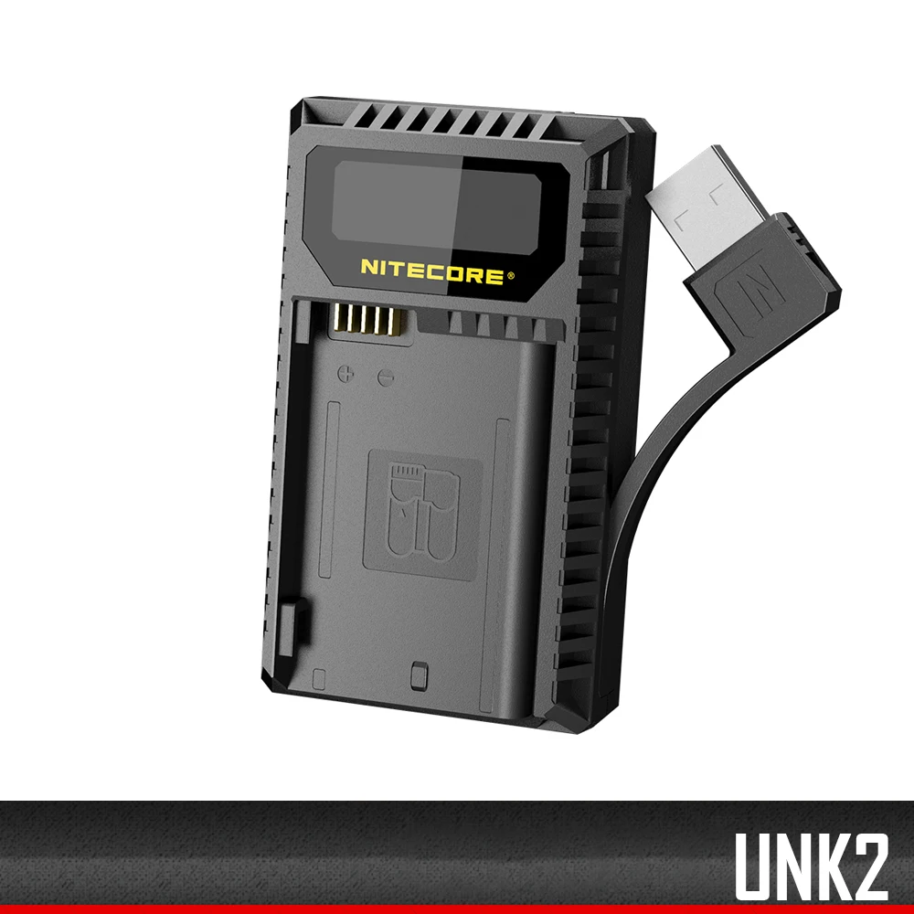 

Nitecore UNK2 Digital USB Charger for EN-EL15 Nikon Batteries D610 D750 D800 D800E D810 D810A D850 D7000 D7100 D7200 D7500 1V1