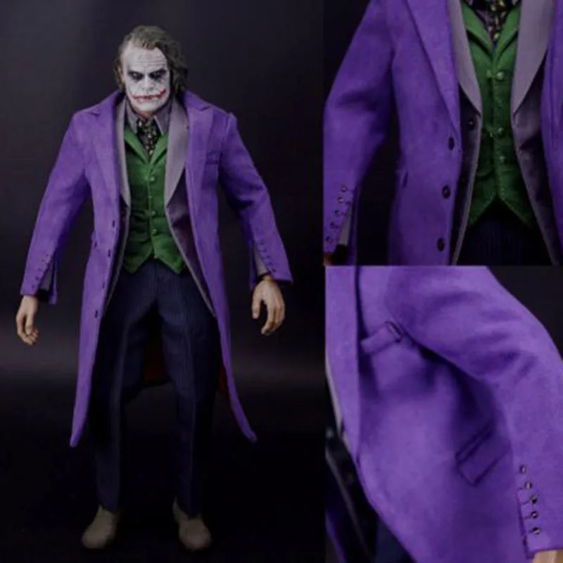 

1/6 Joker The Dark Knig Batman Villain Clown Purple Clothes Models for 12 Inches Male Man Action Figure Toys Without Head Body
