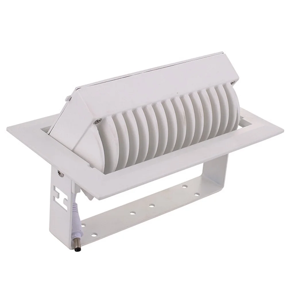 Luz de Inundação 2 Pçs e lote 40 w Praça Retangular Levou Downlight Alta Potência Levou Downlight Loja Interior Levou Girar Ângulo Ac110 240v 6 Luzes embutidas de LED