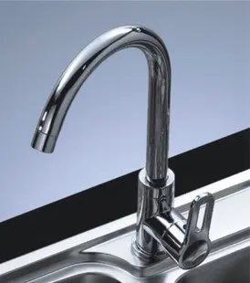 

Sink Mixer Kitchen Faucet, Single Handle Copper Faucet,Shiny Chrome Plated,Deck Mounted, free shipping
