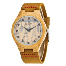 Классические парные часы из натурального материала кожаные мужские деревянные часы винтажные бамбуковые кварцевые наручные часы