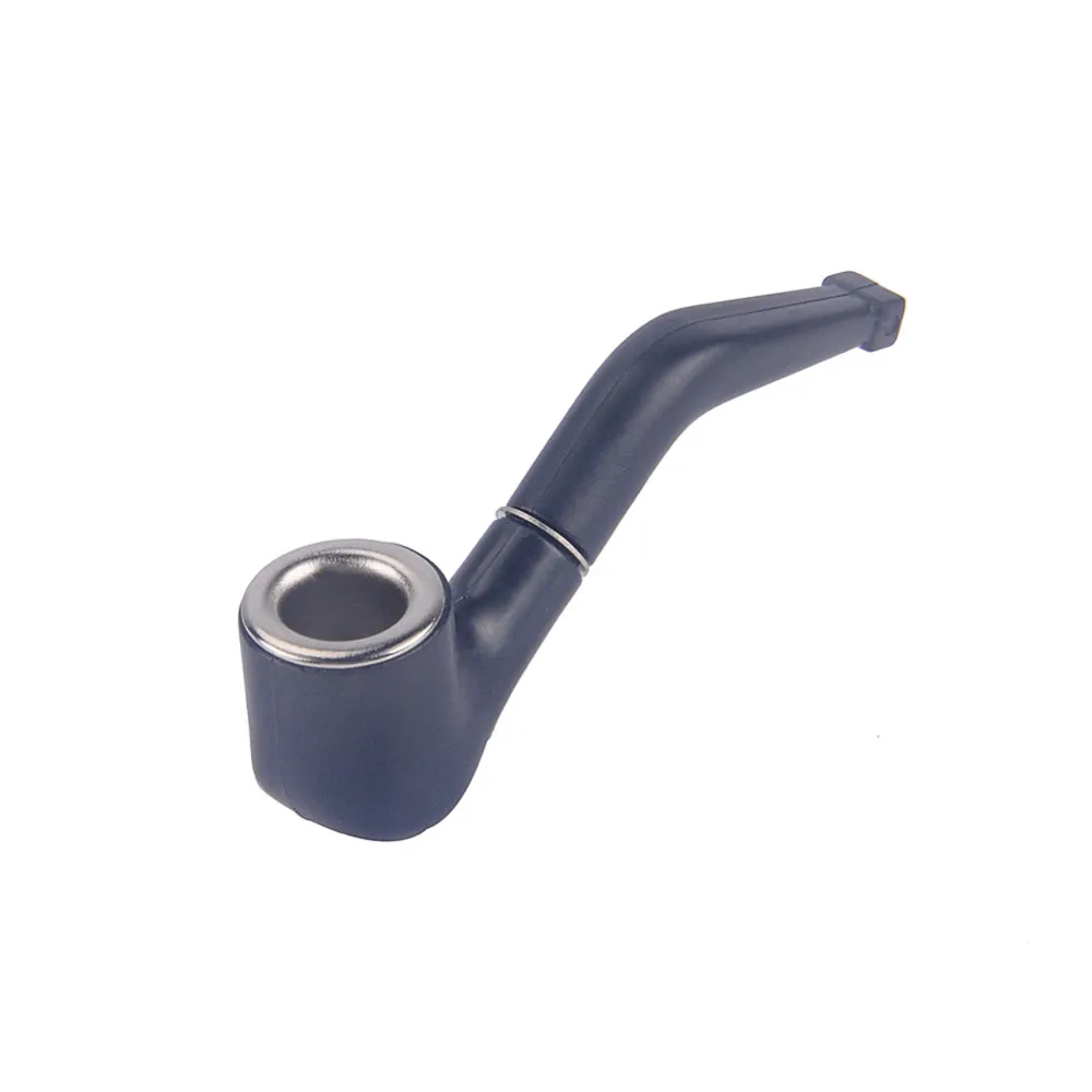 

Black Mini Delicate Smoking Pipe Tobacco Weed Pipe High Quality Cigarette Holder With Metal Bowl Retail Pack 2pcs/lot NZH228-3