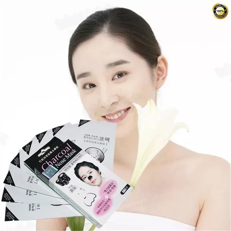 

10pcs/lot Pig Nose Clear Black Head 1 Step Kit Blackhead Pore Strips Remove Acne Removedor De Cravo Nose Mask