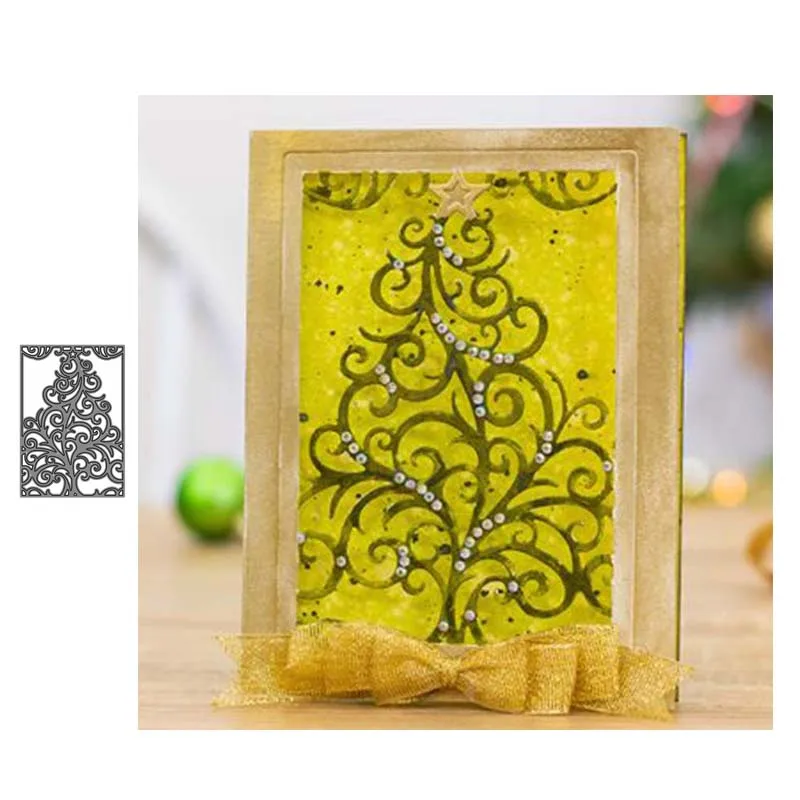 

Metal cutting dies Swirling tree cut mold Scrapbook paper craft knife mould blade punch stencils