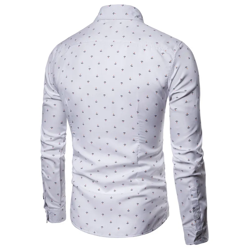 mens anchor pattern shirt 8