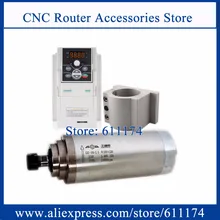 3 кВт/24000 кВт Мотор шпинделя с водяным охлаждением ER20 D100* L-220mm 100 об/мин+ частотный инвертор VFD+ мм кронштейн
