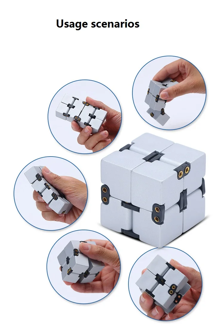 Сплав Бесконечность Cube высокое качество анти стресс Magic Finger блесны ручной двери игры игрушечные лошадки для взрослых СДВГ