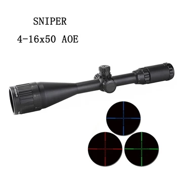 

SPINA OPTICS Sniper 4-16X50 AO Optics Riflescope Red And Green Reticle Fiber Optic Sight Sniper Hunting Scope