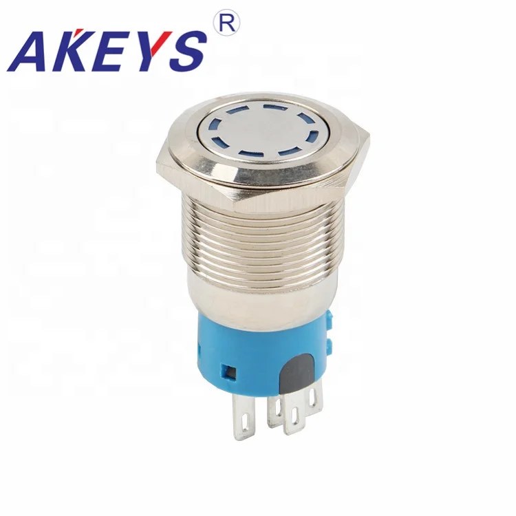 

2pcs PX19B-P11Z-DD Momentary Metal Push Button 19mm LED Lighted Power Push Button