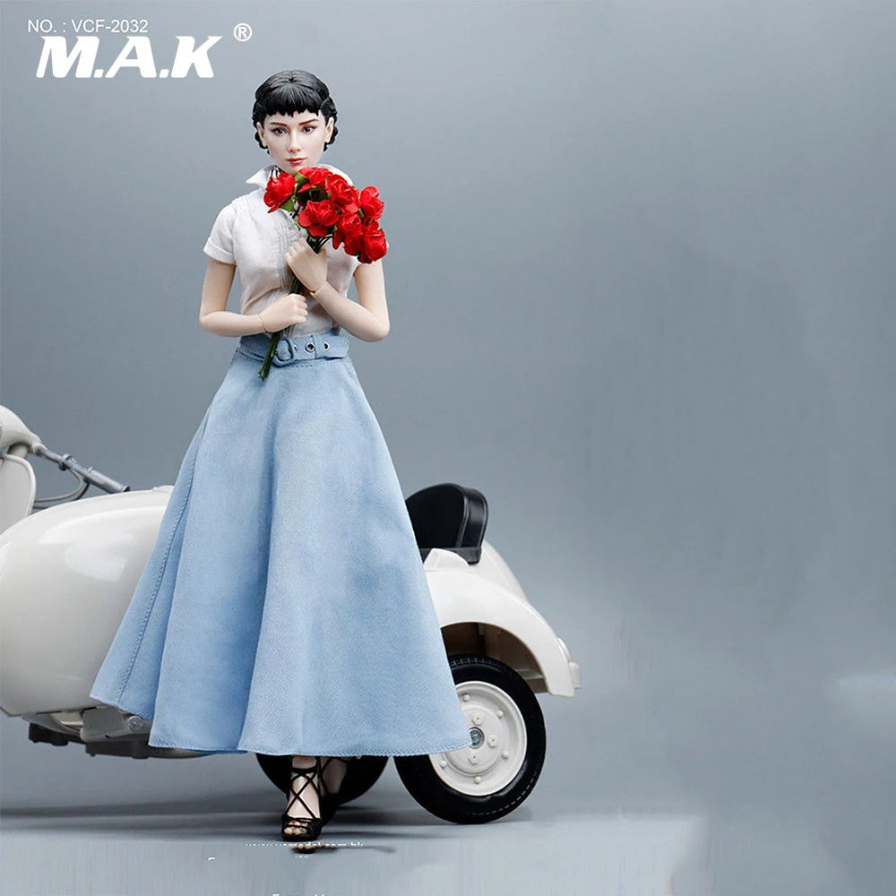

1:6 Scale Full Female Princess Action Figure Goddess In My Heart Audrey Hepburn Figure Model Toy Collection