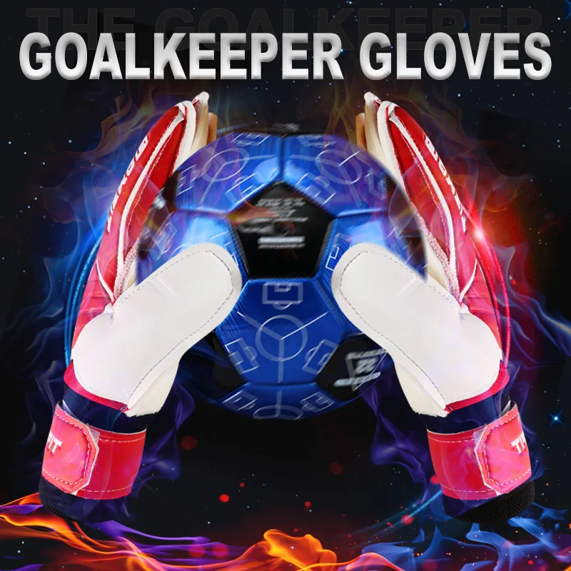

Jianfei Kids Adults Size Goalkeeper Gloves Finger Protection Thickened Latex Soccer Goalie Gloves Football Goalkeeper Gloves