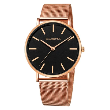 Простой стиль мужские черные минималистичные часы Топ бренд Geneva роскошные мужские нарядные часы мужские повседневные часы Relogio Masculino Новинка - Цвет: E