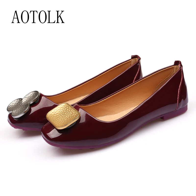 

Women Loafers Brand Female Shoes Women Flats Fashion Single Shoes Slip On Round Toe Spring Autumn Casual Shoes 2019 DE
