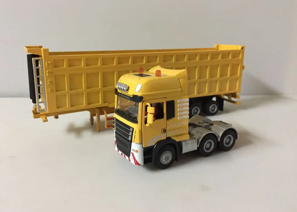 1:50 Масштаб литого металла модель игрушки-строительных машин полу тяжелый грузовик