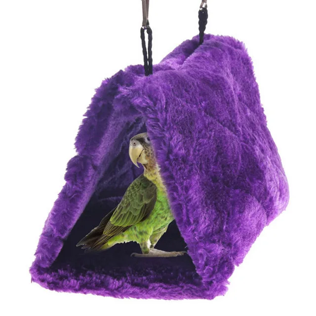 Winter warm parrot pigeons Hanging big bird cage Hammock house bed