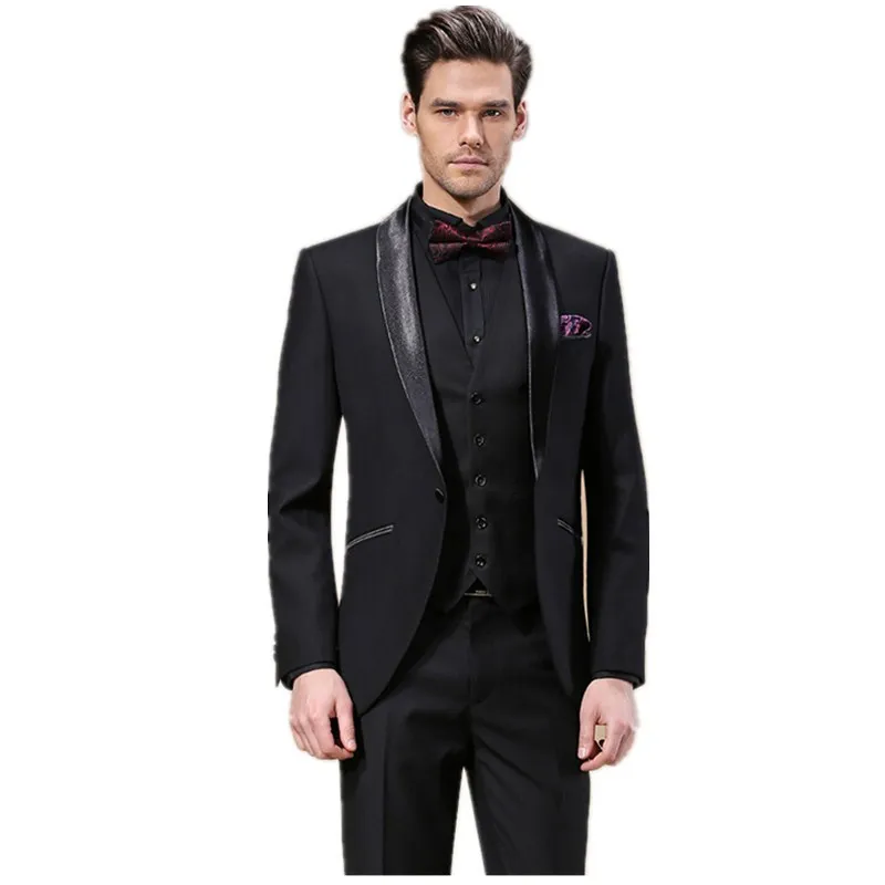 Elegant Men S Tuxedo Shawl Collar Groom Suit Wedding Prom Elegant Men S Tuxedo Shawl Collar Groom Suit Wedding Prom Formal Suits Dinner Party Clothes Jakcet Pants Vest In From Clothing