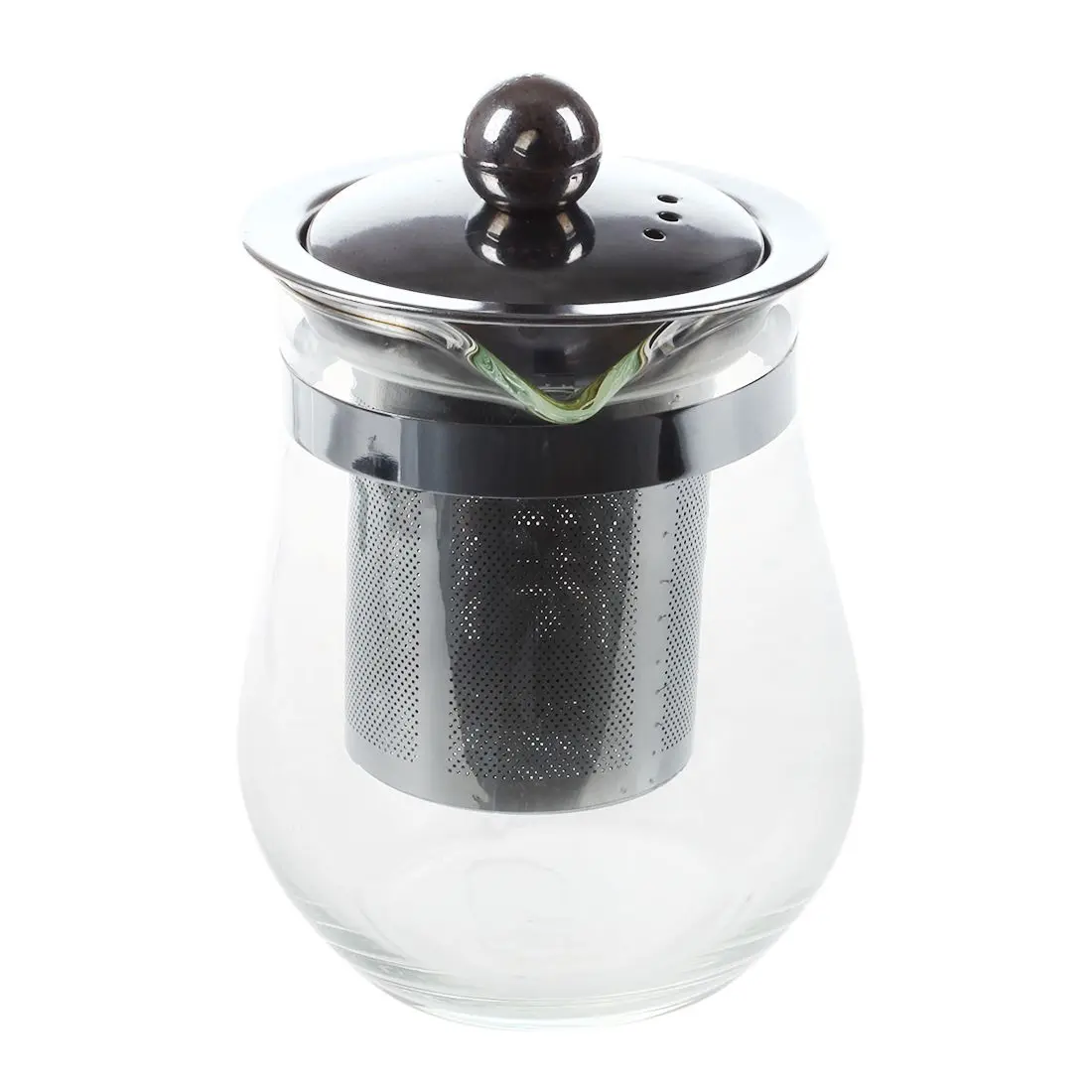 EAS-350mL термостойкие прозрачный стеклянный чайник из нержавеющей стали заварка цветочный чайник