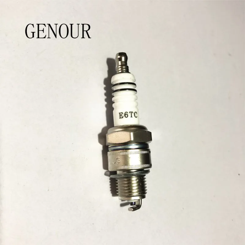 

2pcs E6TC model spark plug 152F 154F 156F gasoline generator parts 1KW ET1500 1800 LT1200 replacement Free Shipping