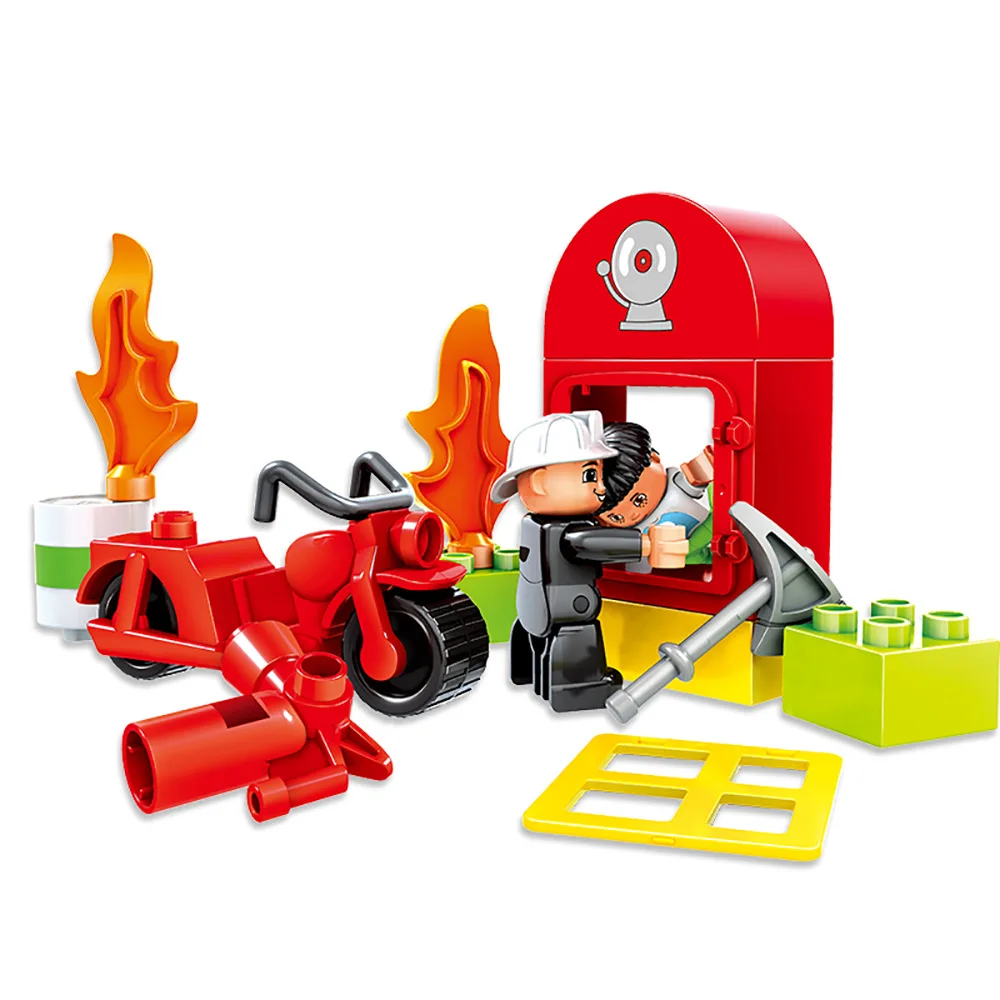 112 шт. совместимые Legoe Duploe строительные блоки игрушки для детей детские подарки
