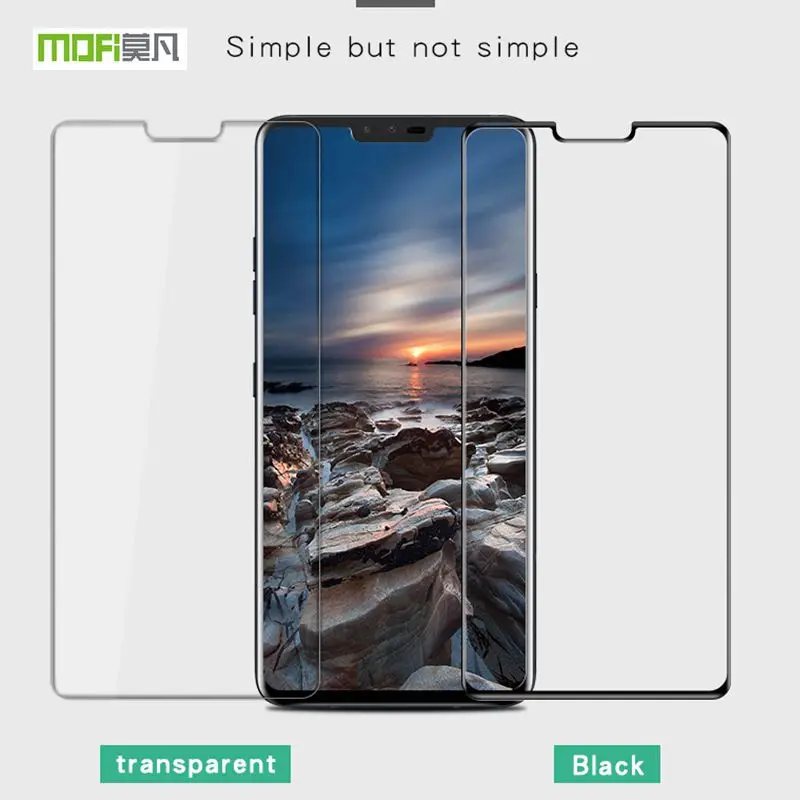

MOFI For LG V40 ThinQ Screen Protector Tempered Glass 3D Curved Full Covered for LG V40 ThinQ Protective Glass Film Shockproof