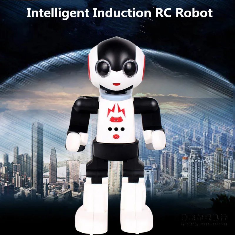  New 2.4Ghz rc remote control intelligent smart robot humanoids robot palm induction Toy educational - 32888499337