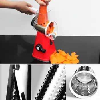 

Multifunctional Manual Cutting Artifact Hand Push Rotary Shredder Device Kitchen Gadget Accessories Portable