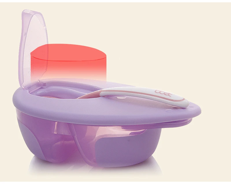 Детская посуда для кормления детское питание контейнер детская посуда с ложка с датчиком температуры миска для малышей T0364