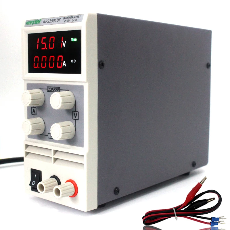 

KPS1505DF 15V 5A 110V-220V 0.1V/0.001A Digital display Adjustable Switching DC Power Supply portable laboratory power supply