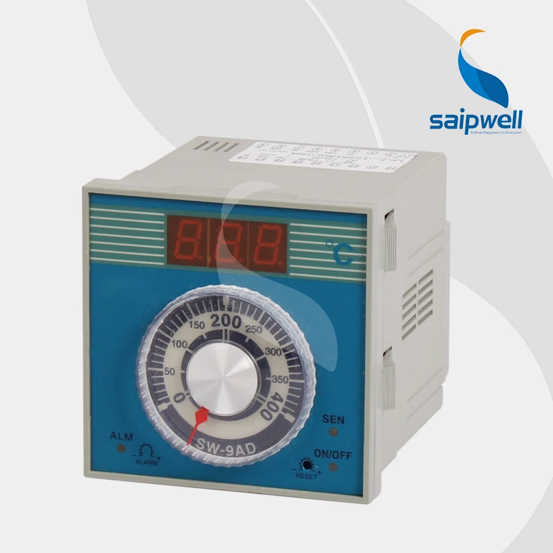 

220V AC Alarming Functional Digital Display Temperature Regulator / Rotating Disk Setting Temperature Controller  (SP-9AD)