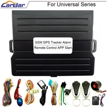 CARBAR IOS Android Universal Car Alarm Security System GSM GPS Tracker Keyless Entry Central Lock APP Remote Control Start