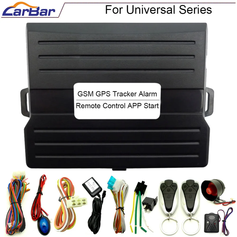 Универсальная автомобильная система сигнализации CARBAR IOS Android GSM GPS трекер