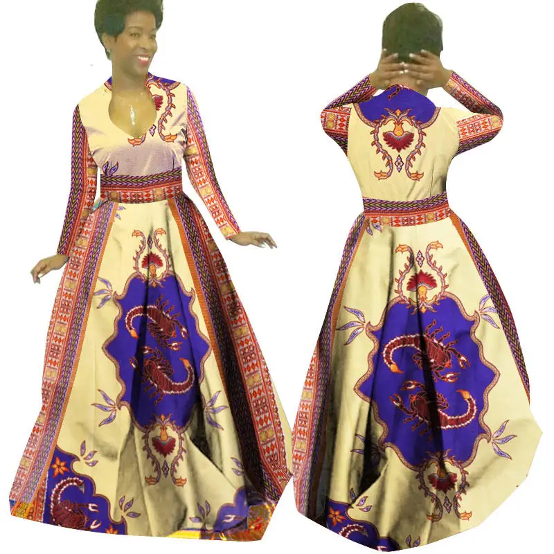 African-Wax-Print-Maxi-Dresses-Dashiki-Plus-Size-Traditional-African-Clothes-for-Women-Full-Sleeve-Long(3)