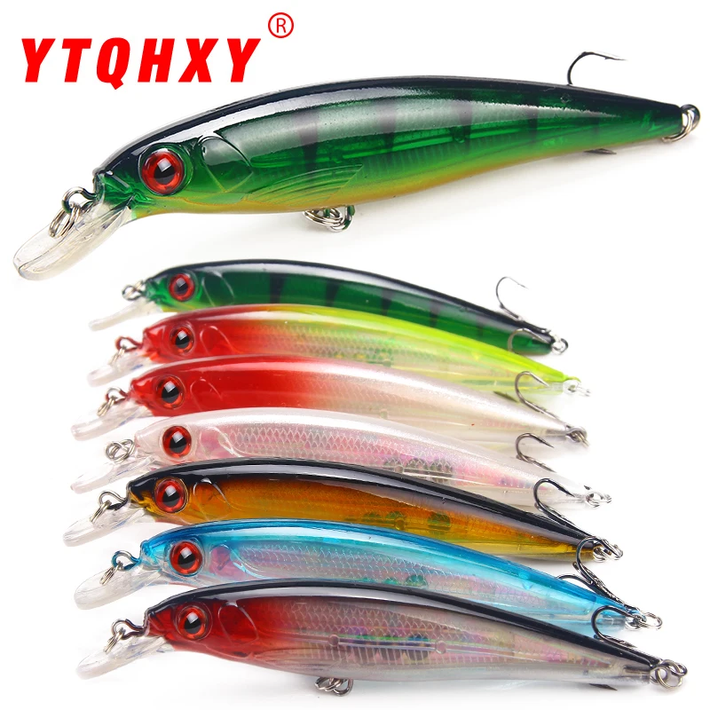 YTQHXY рыболовная приманка 1 шт. 12 7 г 11 см Жесткая 3D fishi глаза блесна воблеры Peche бас искусственные приманки Щука