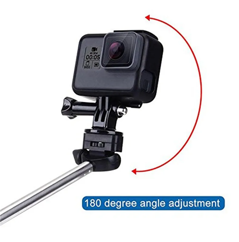 Extendable Selfie Stick Aluminum Alloy Handheld Monopod Tripod Holder for Gopro 7 6 5 4 Sony 4K xiaomi Sports Action Camera