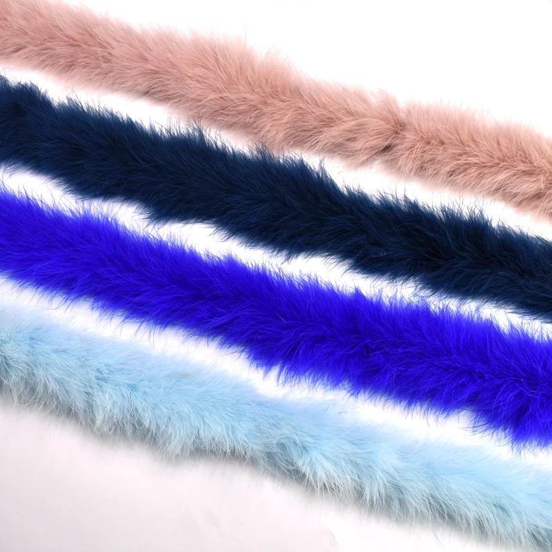 

2meters/lot 50g top quality fluffy turkey feather boa/carnival costumes/ color wedding feather crafts marabou feather boa plumes