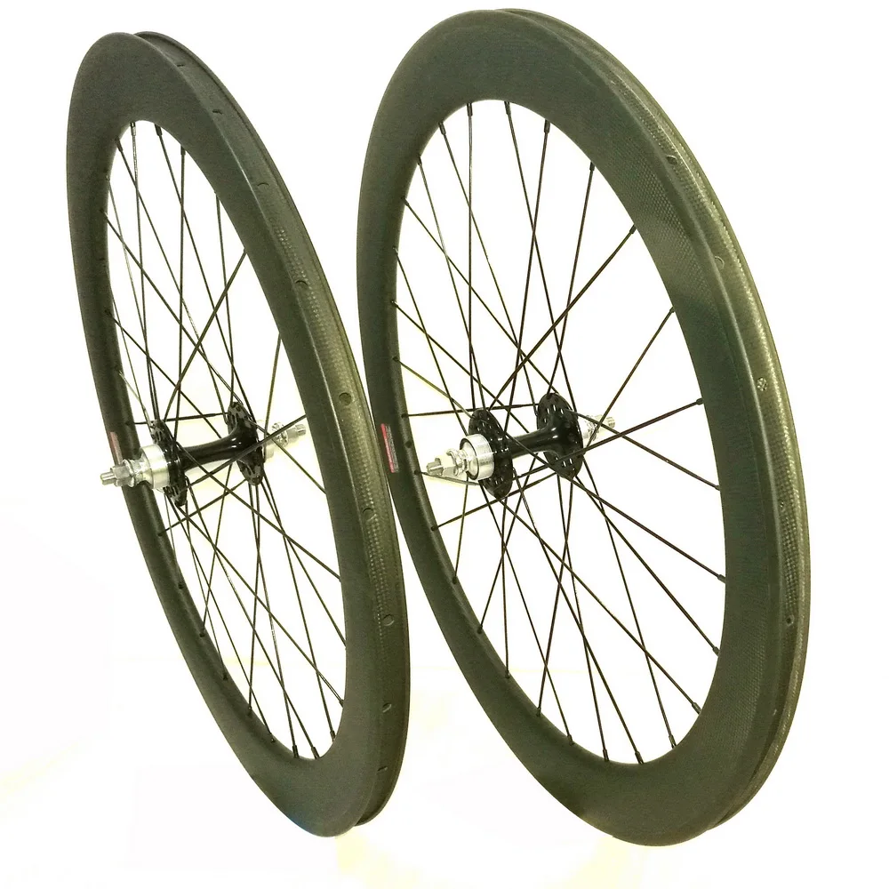 700c углерода трек колеса Fixed Gear Карбон колесная 60 мм довод один Скорость велосипед