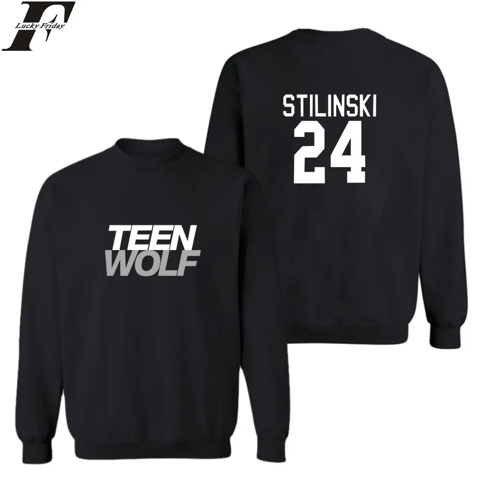 LUCKYFRIDAYF Men Autumn European Style Fashion Casual Mens Teen Wolf Sweatshirt Man Fleece Hoodies Sweatshirt Teen