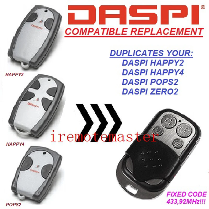 

Daspi HAPPY2,HAPPY4,POPS2,ZERO2 replacement remote duplicator