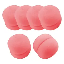 6 шт. розовая губка мяч волосы Styler бигуди ролик для леди подарок