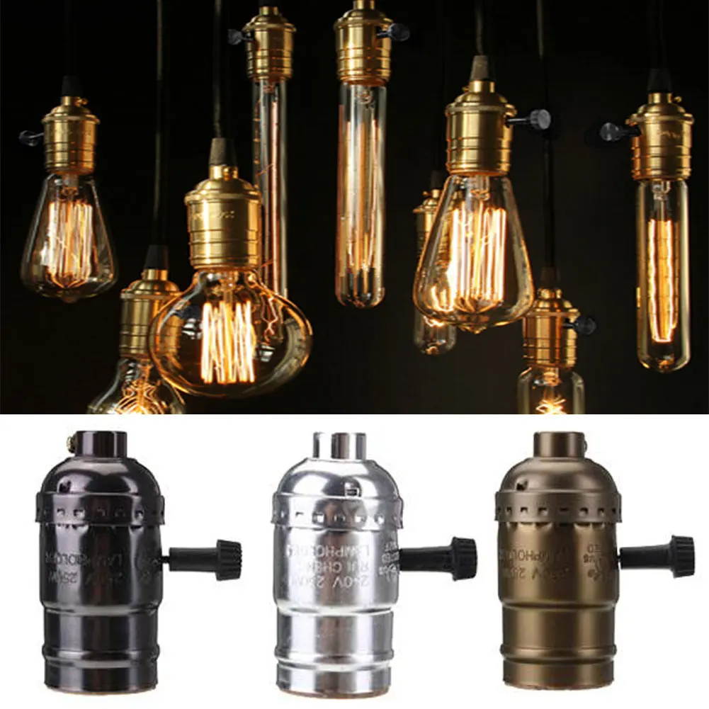 

LightInBox E27 Edison Vintage Retro Antique Pendant Lamp Holder Socket with Switch