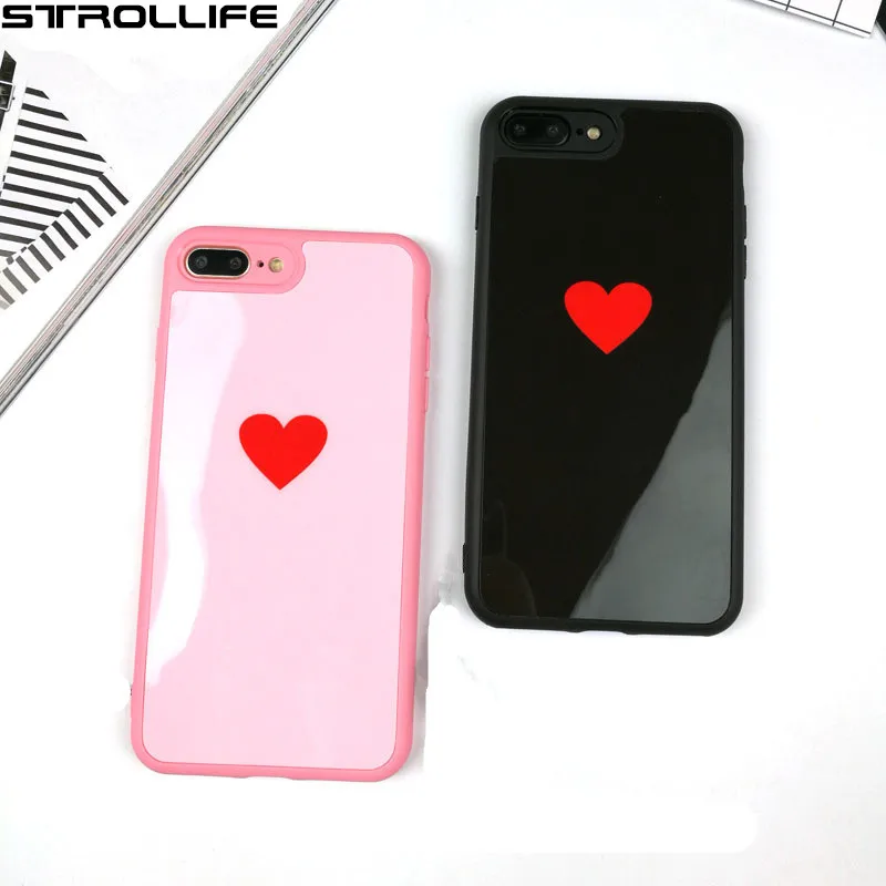 coque iphone 7 coeur rouge