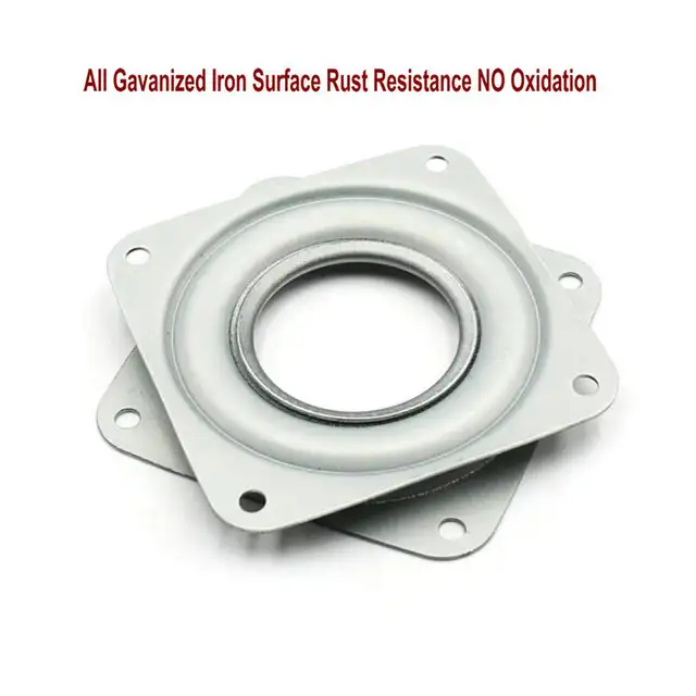 Hq Ss06 4inch 94x94mm Square Rotating Swivel Plate Lazy Susan