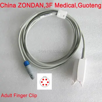 

Compatible China ZONDAN 3F Medical Guoteng lemo6pin connector reusable awt adult finger clip spo2 sensor pulse probe