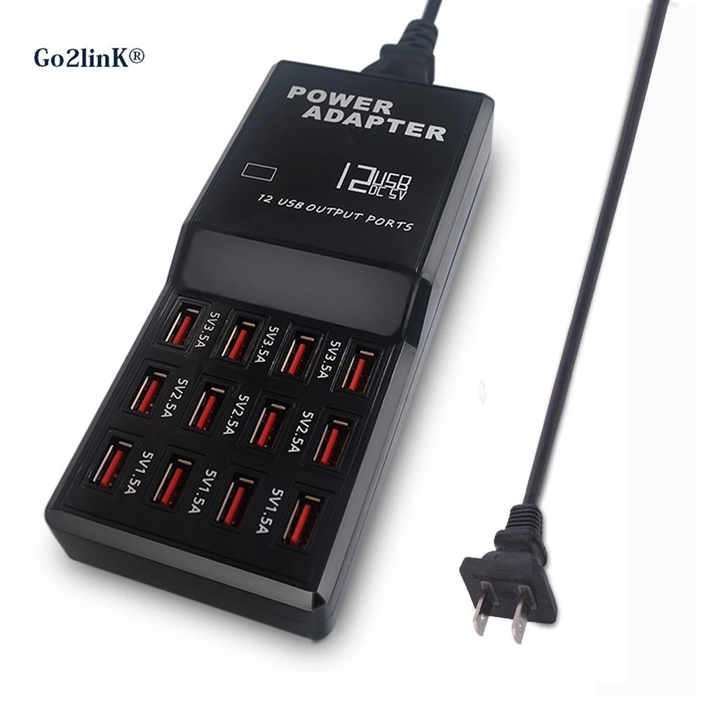 Go2link Universal Outlet Socket Digital Display 12 Port Usb Charger Power Adapter Charging Station Charging Station Usb Charger Power Adapterusb Charger Aliexpress