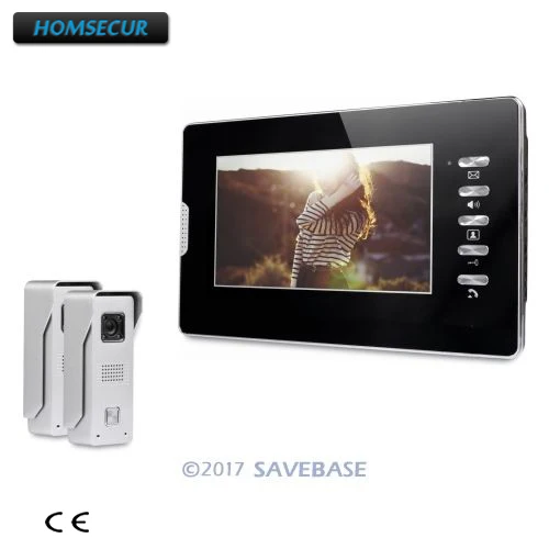 

HOMSECUR 2V1 7inch Video Door Intercom System for Home Security