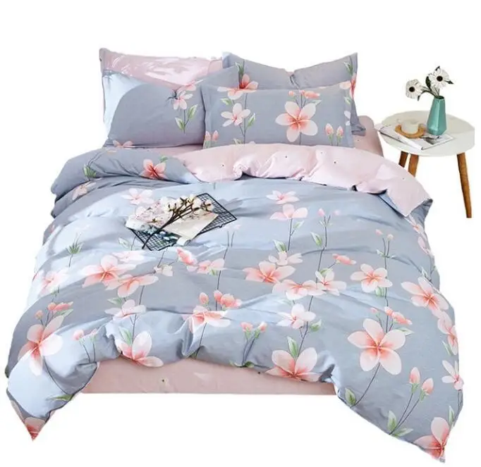 

Textile Combed Cotton 40 High-density High-density Sheets Models Suite Rustic Style Brilliant Flower Open 200 x 230CM 4PCS