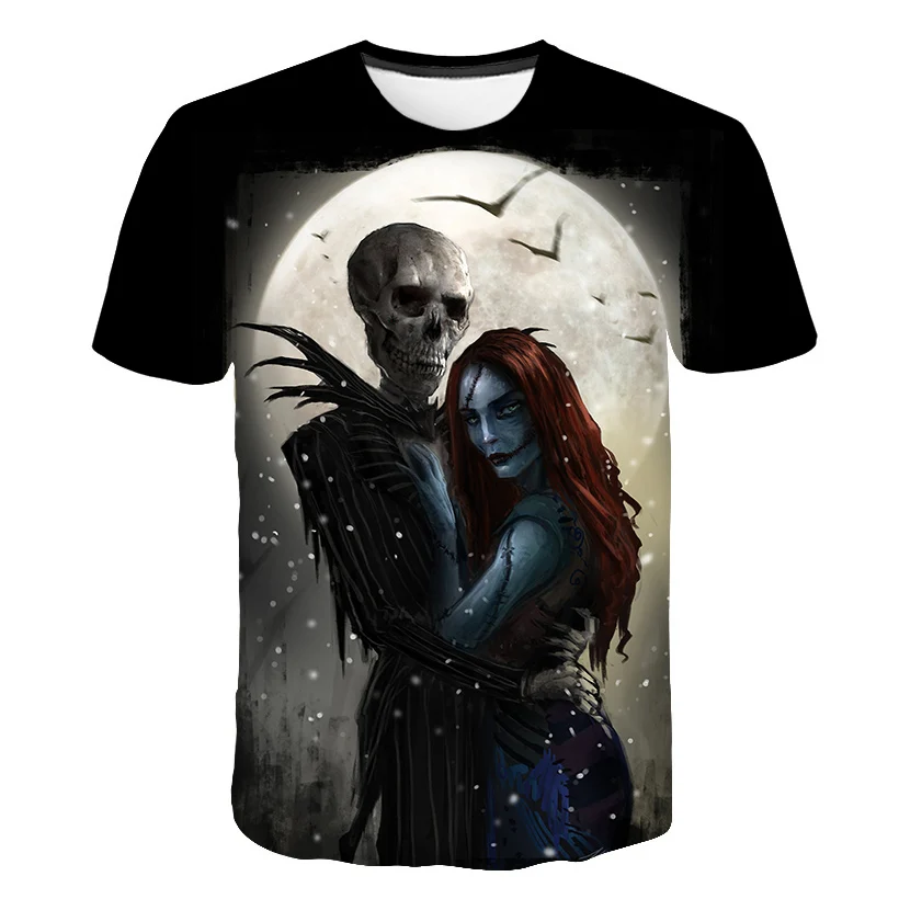 

Halloween Clown T shirt Mens Tshirt Hair Cool Magic Punk Rock The Film Anime Clothes Japan Style 3d T-shirt Male Slim Clothing